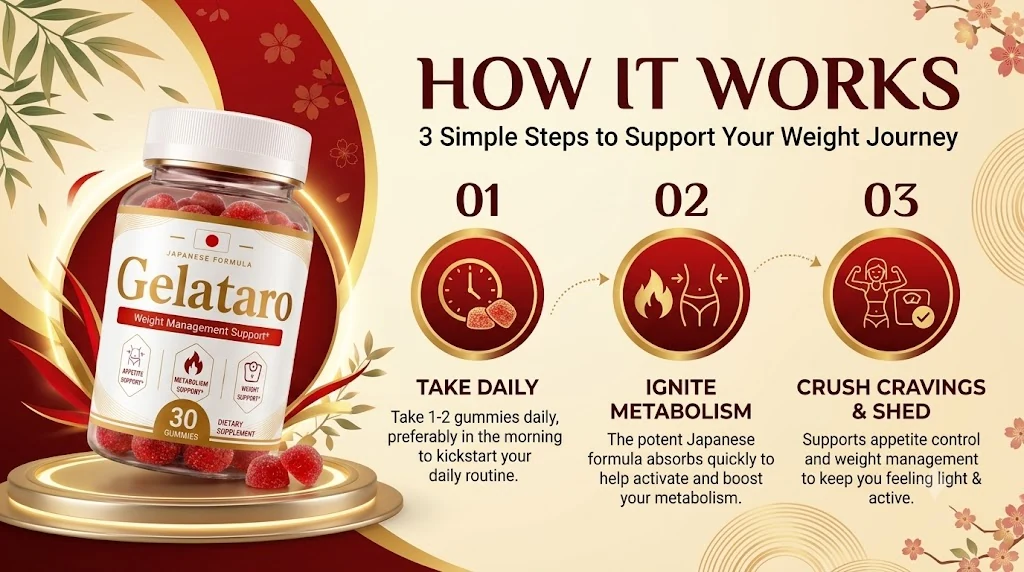 How Gelataro works: take daily, ignite metabolism, crush cravings and shed